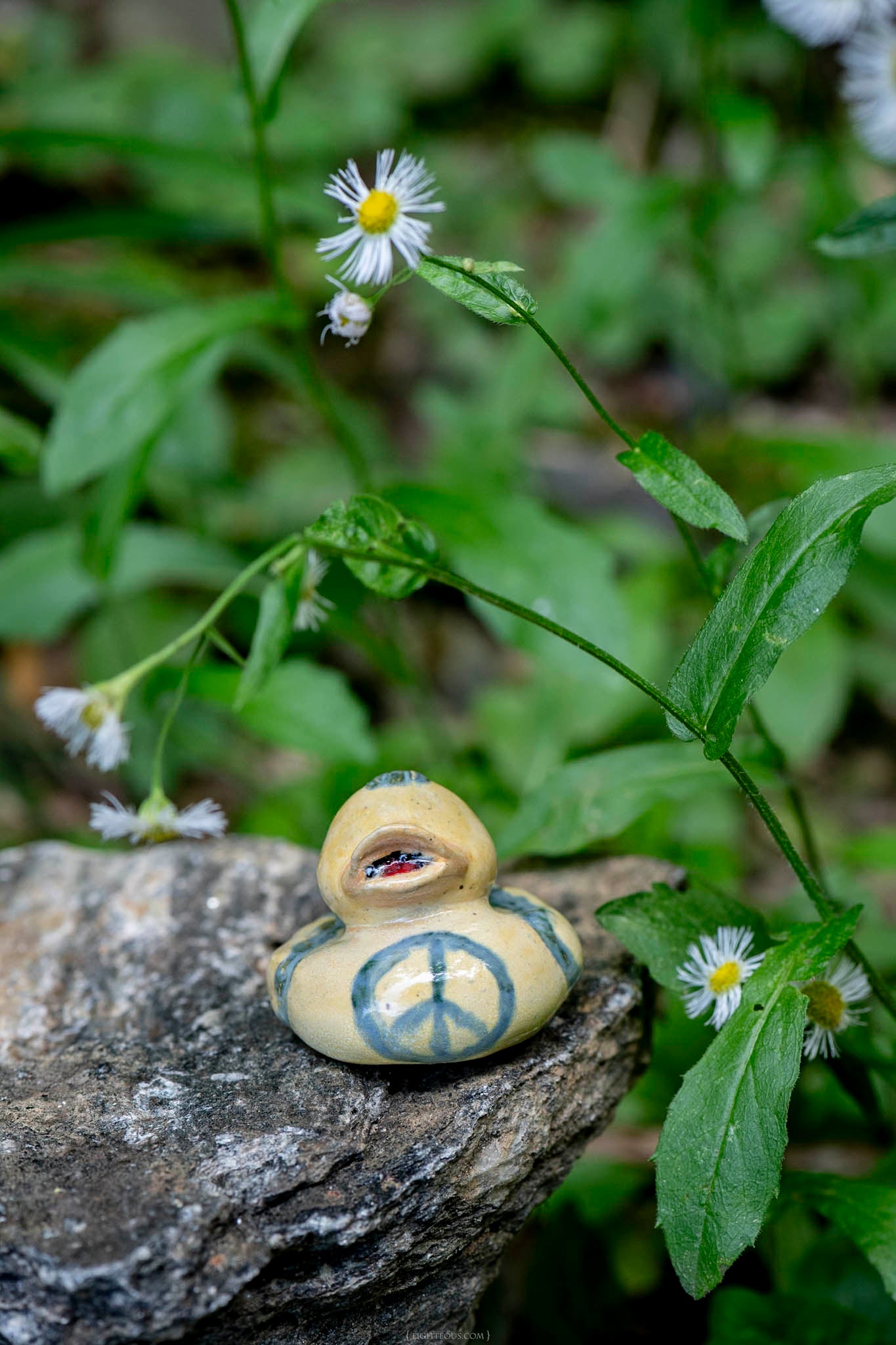 Yellow Duck with Blue highlights (Peace)