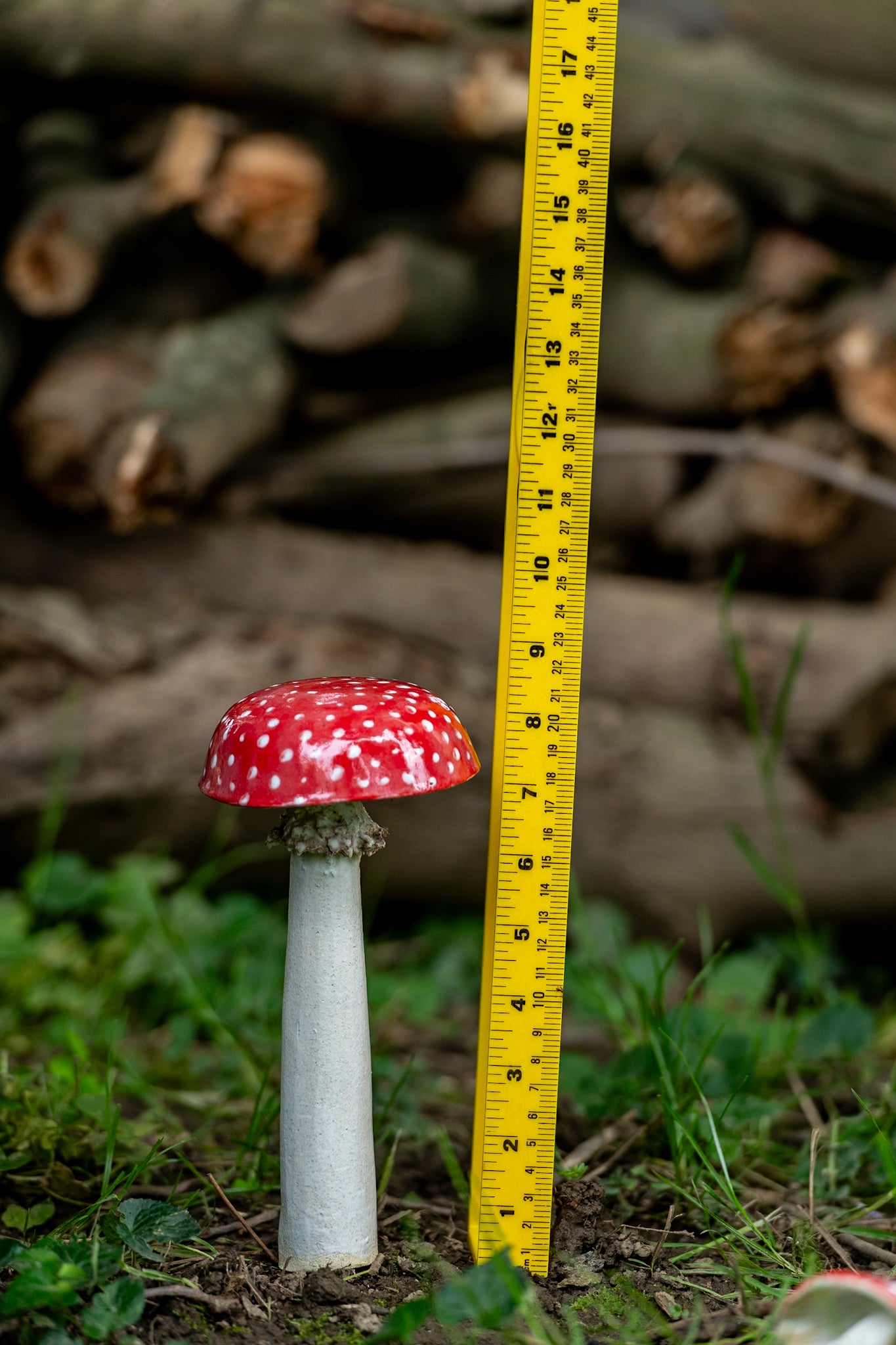 Red Ceramic Mushroom